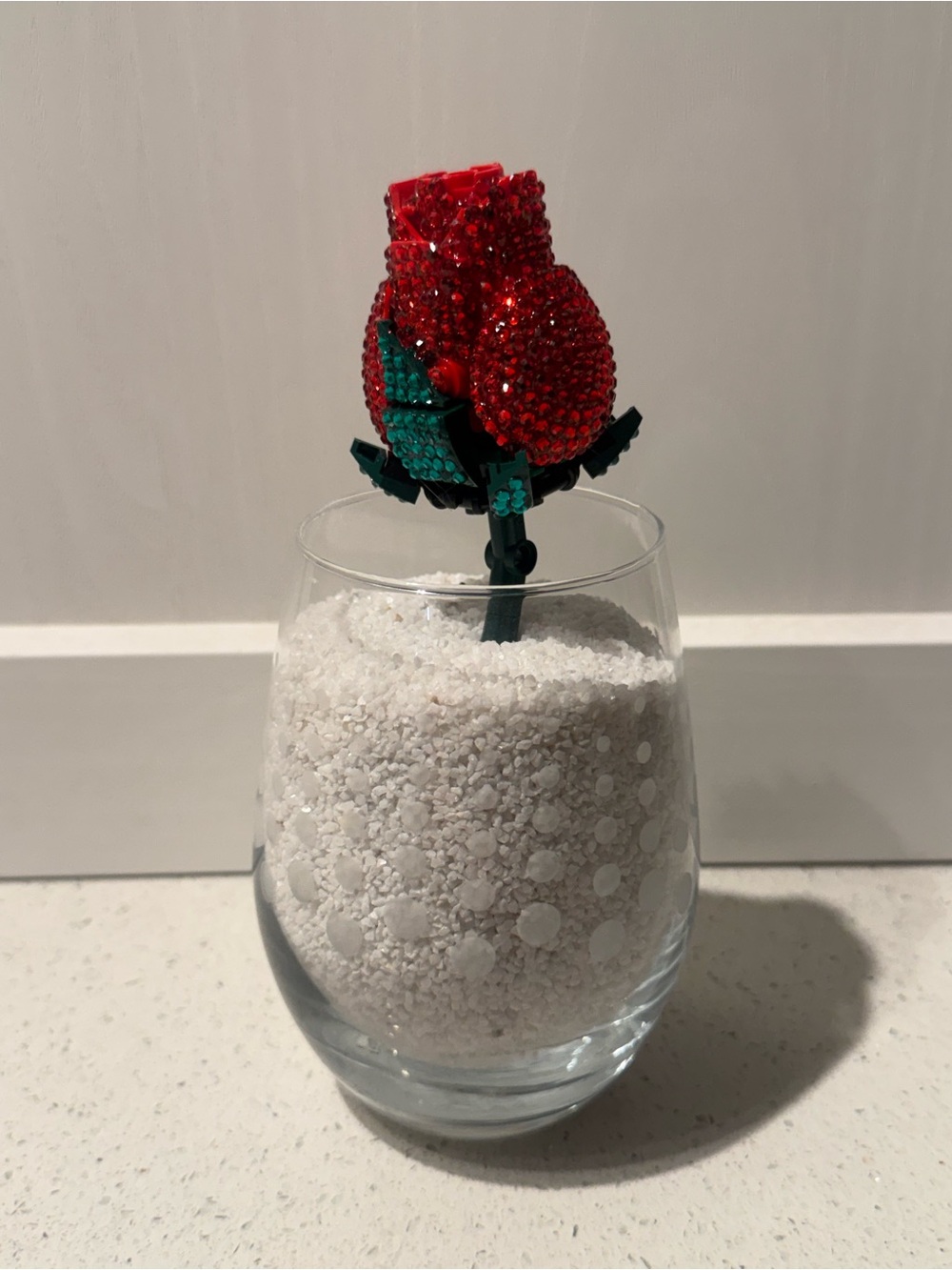 Bedazzled Lego Rose
